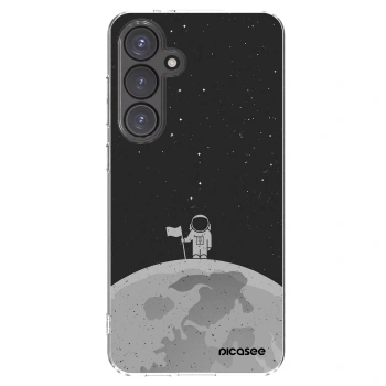Picasee silikonska prozirna maskica za Samsung Galaxy S24 FE S721B - Astronaut