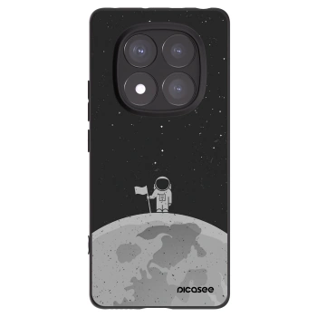 Picasee crna silikonska maskica za Xiaomi Redmi Note 14 Pro 5G - Astronaut