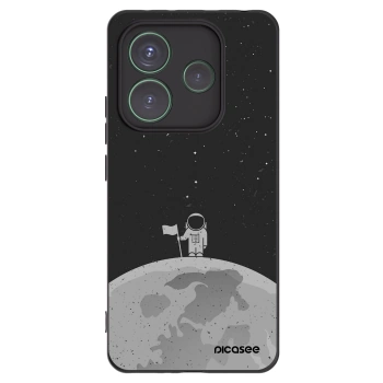 Picasee crna silikonska maskica za Xiaomi Redmi Note 14 5G - Astronaut