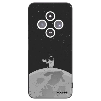 Picasee crna silikonska maskica za Xiaomi Redmi 14C - Astronaut