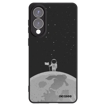 Picasee crna silikonska maskica za Samsung Galaxy S25 Edge 5G - Astronaut