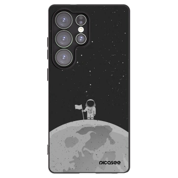 Picasee crna silikonska maskica za Samsung Galaxy S25 Ultra 5G - Astronaut