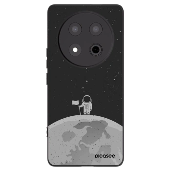 Picasee crna silikonska maskica za Honor Magic7 Lite 5G - Astronaut