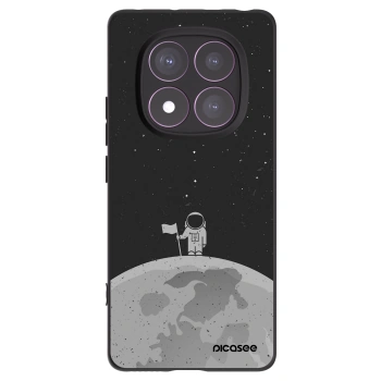 Picasee crna silikonska maskica za Xiaomi Redmi Note 14 Pro 4G - Astronaut