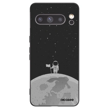 Picasee crna silikonska maskica za Google Pixel 8 Pro - Astronaut