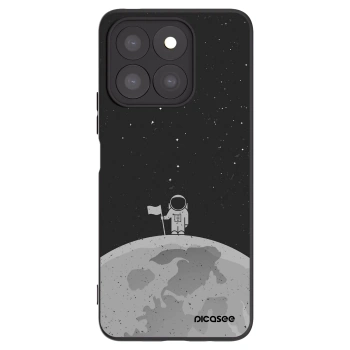 Picasee crna silikonska maskica za Honor X8c - Astronaut