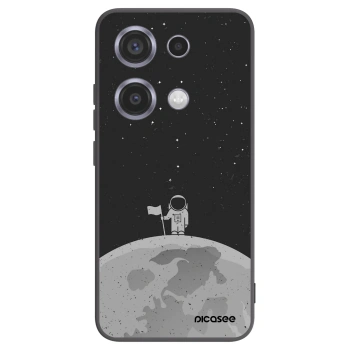 Picasee crna silikonska maskica za Xiaomi Redmi Note 14S - Astronaut
