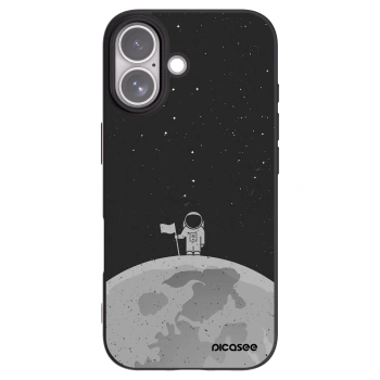 Picasee crna silikonska maskica za Apple iPhone 17 - Astronaut