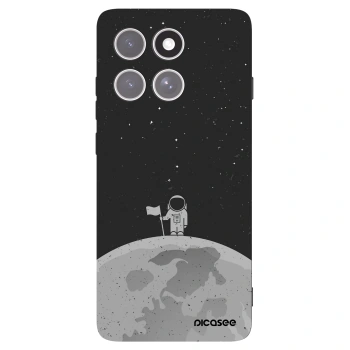 Picasee crna silikonska maskica za Motorola Edge 60 Pro - Astronaut