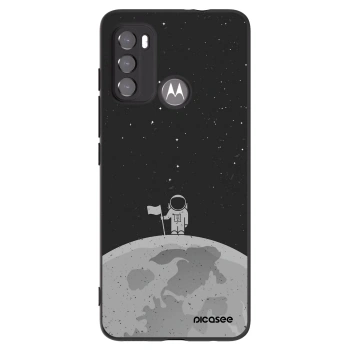 Picasee crna silikonska maskica za Motorola Edge 60 5G - Astronaut