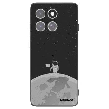 Picasee crna silikonska maskica za Motorola Edge 60 Fusion - Astronaut