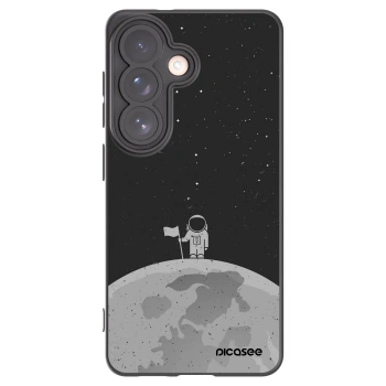 Picasee crna silikonska maskica za Samsung Galaxy S26 - Astronaut