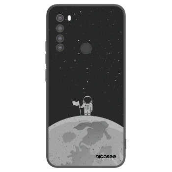 Picasee crna silikonska maskica za Xiaomi Redmi Note 8 - Astronaut