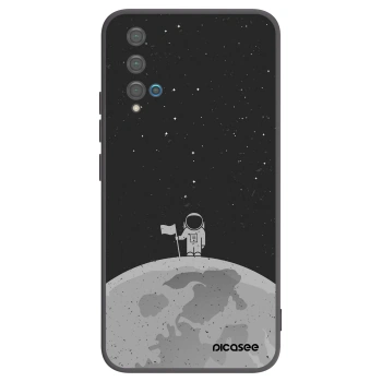 Picasee crna silikonska maskica za Huawei Nova 5T - Astronaut