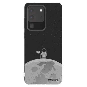 Picasee silikonska prozirna maskica za Samsung Galaxy S20 Ultra 5G G988F - Astronaut