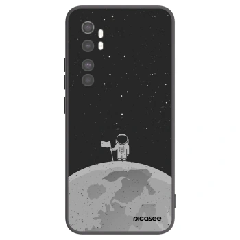 Picasee crna silikonska maskica za Xiaomi Mi Note 10 Lite - Astronaut