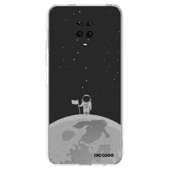 Picasee silikonska prozirna maskica za Xiaomi Redmi Note 9S - Astronaut