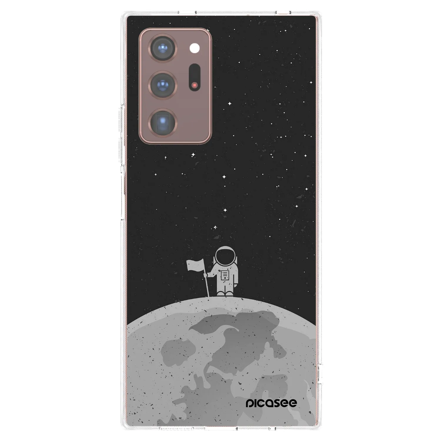 Picasee silikonska prozirna maskica za Samsung Galaxy Note 20 Ultra - Astronaut
