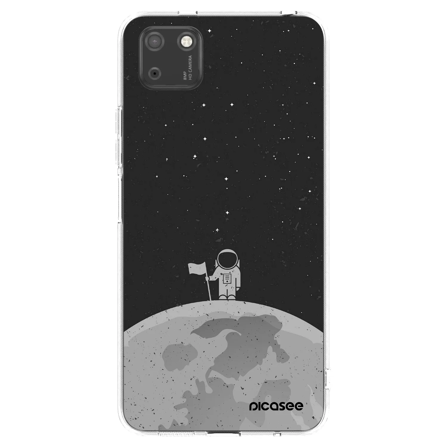 Picasee silikonska prozirna maskica za Huawei Y5P - Astronaut