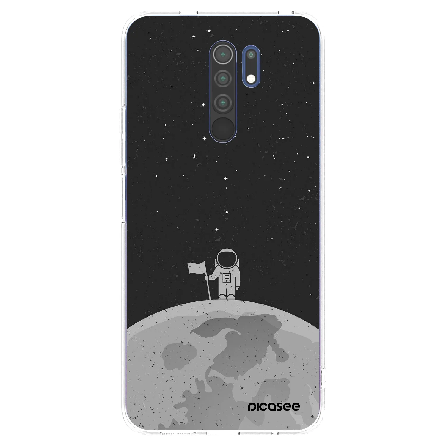 Picasee silikonska prozirna maskica za Xiaomi Redmi 9 - Astronaut
