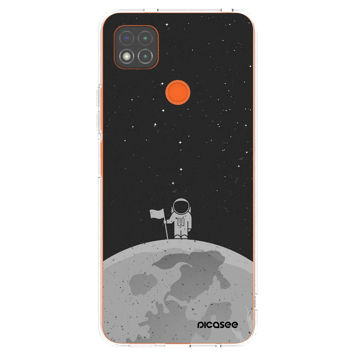 Picasee silikonska prozirna maskica za Xiaomi Redmi 9C - Astronaut