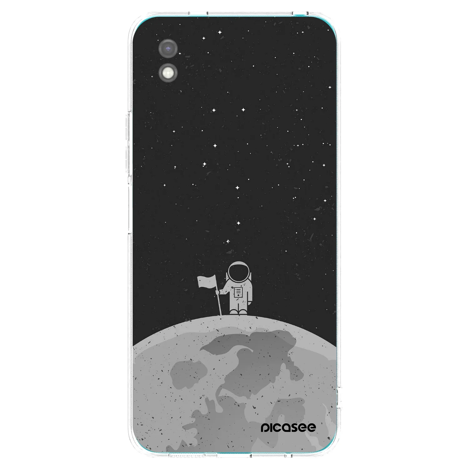 Picasee crna silikonska maskica za Xiaomi Redmi 9A - Astronaut