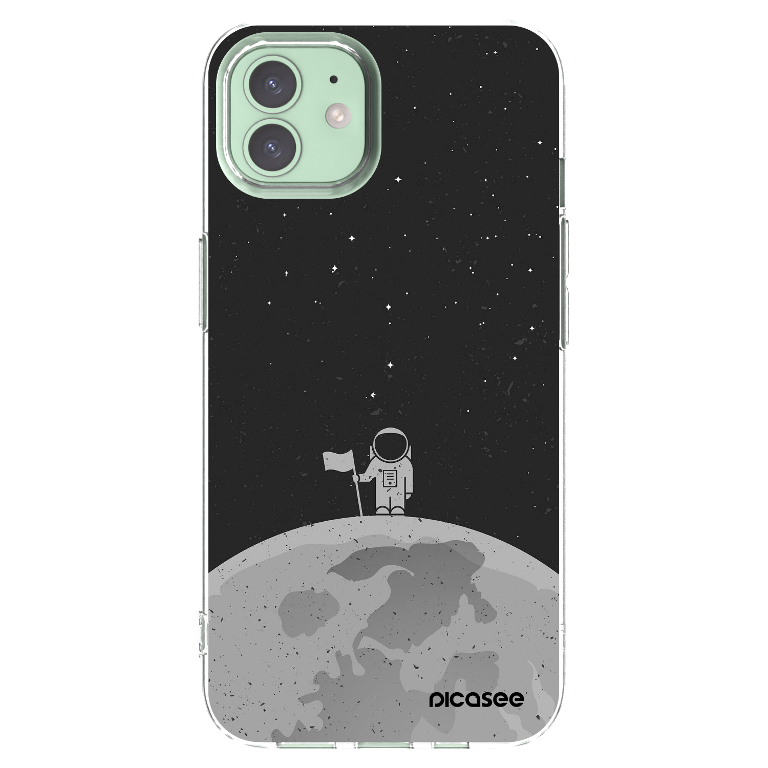 Picasee silikonska prozirna maskica za Apple iPhone 12 Pro - Astronaut