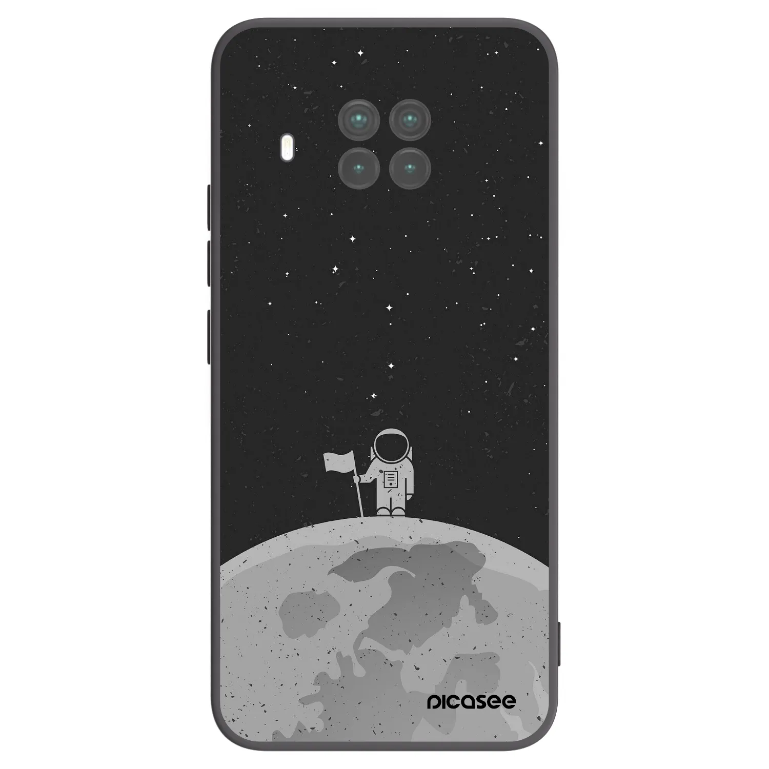 Picasee crna silikonska maskica za Xiaomi Mi 10T Lite - Astronaut