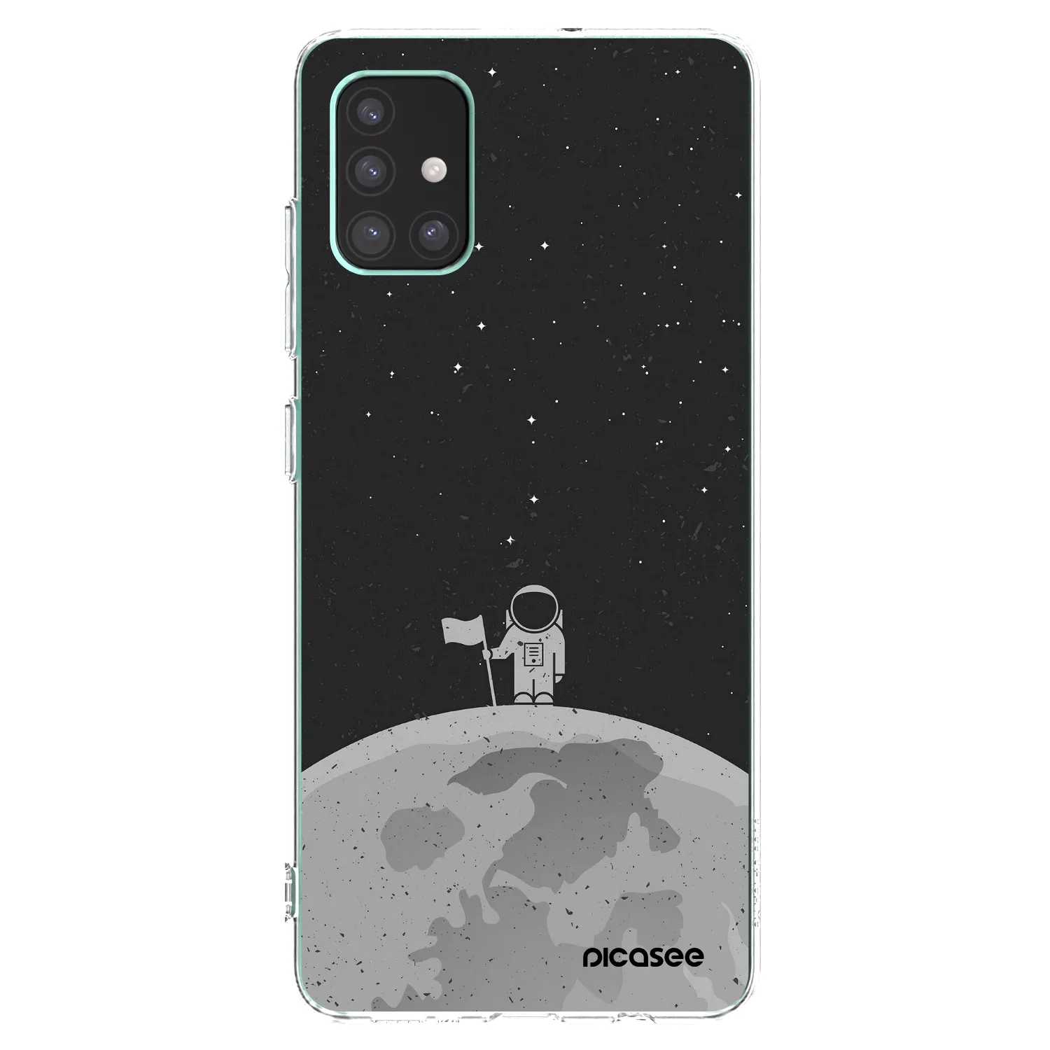 Picasee silikonska prozirna maskica za Samsung Galaxy M51 M515F - Astronaut