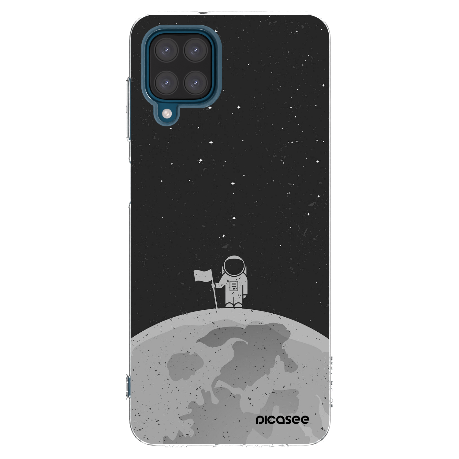 Picasee silikonska prozirna maskica za Samsung Galaxy A12 A125F - Astronaut