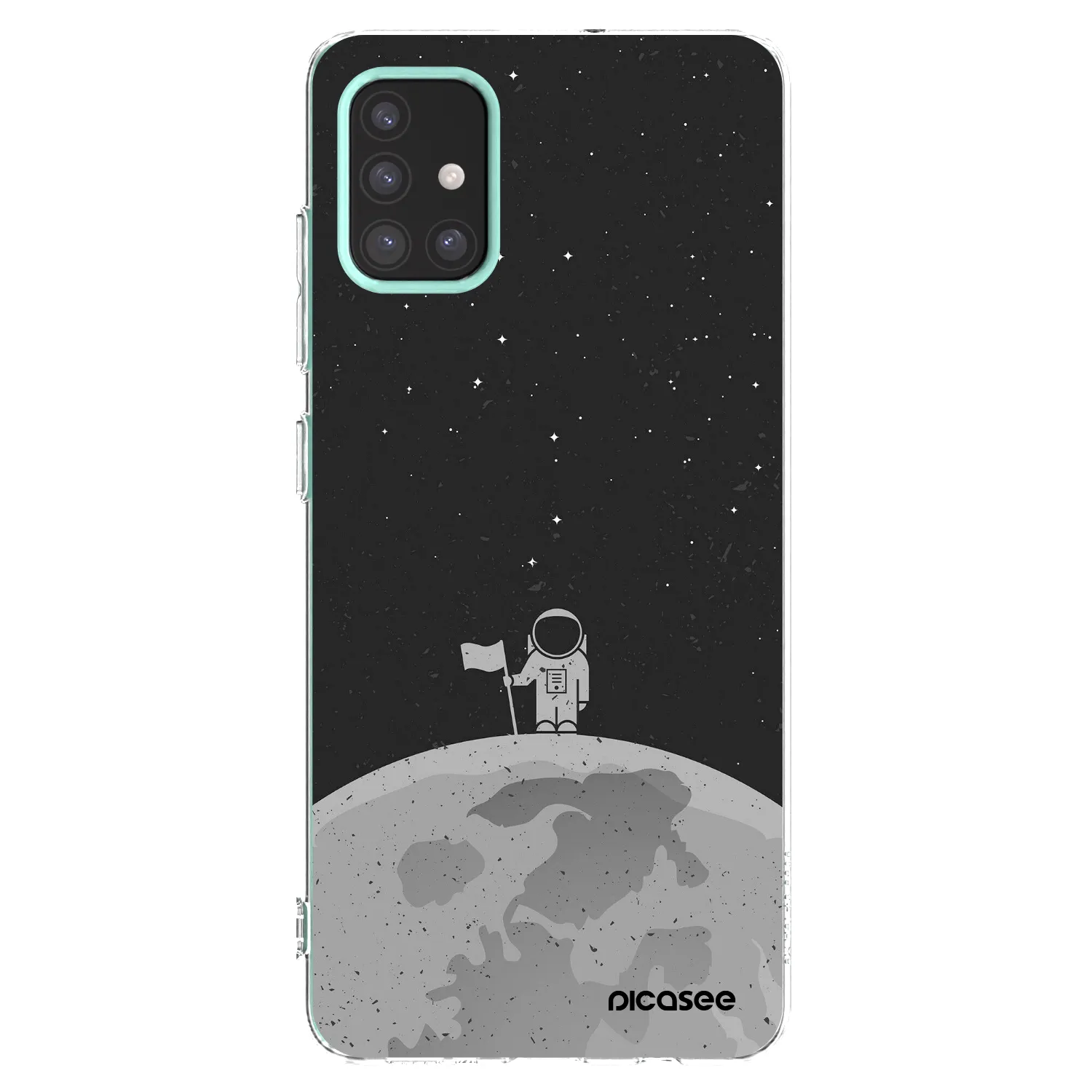 Picasee silikonska prozirna maskica za Samsung Galaxy M31s - Astronaut