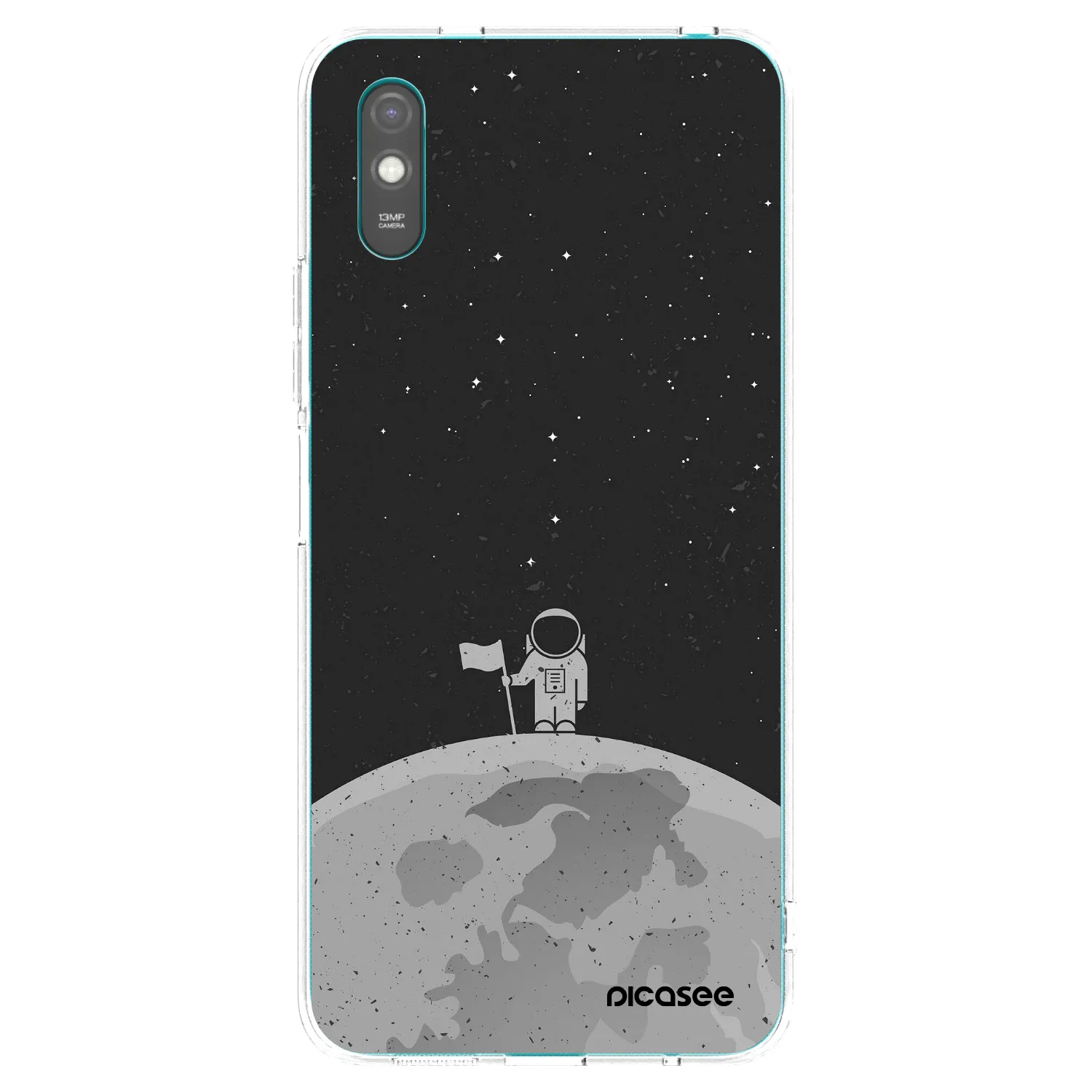 Picasee silikonska prozirna maskica za Xiaomi Redmi 9AT - Astronaut