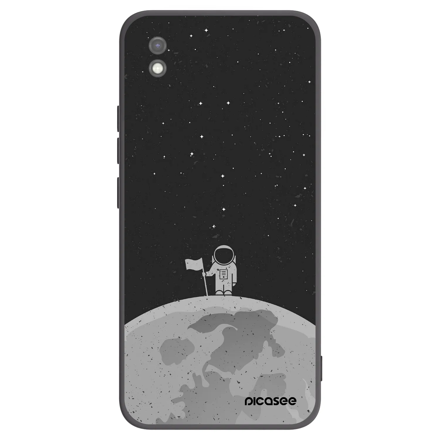 Picasee crna silikonska maskica za Xiaomi Redmi 9AT - Astronaut