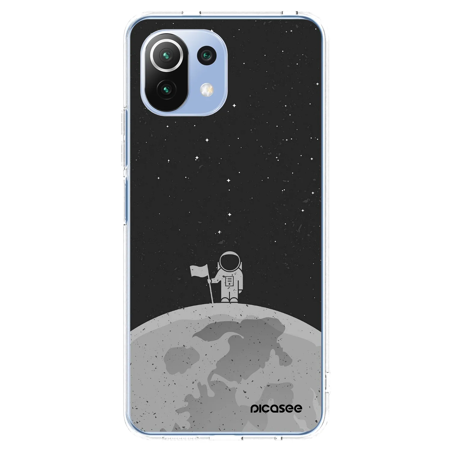 Picasee silikonska prozirna maskica za Xiaomi Mi 11 Lite - Astronaut