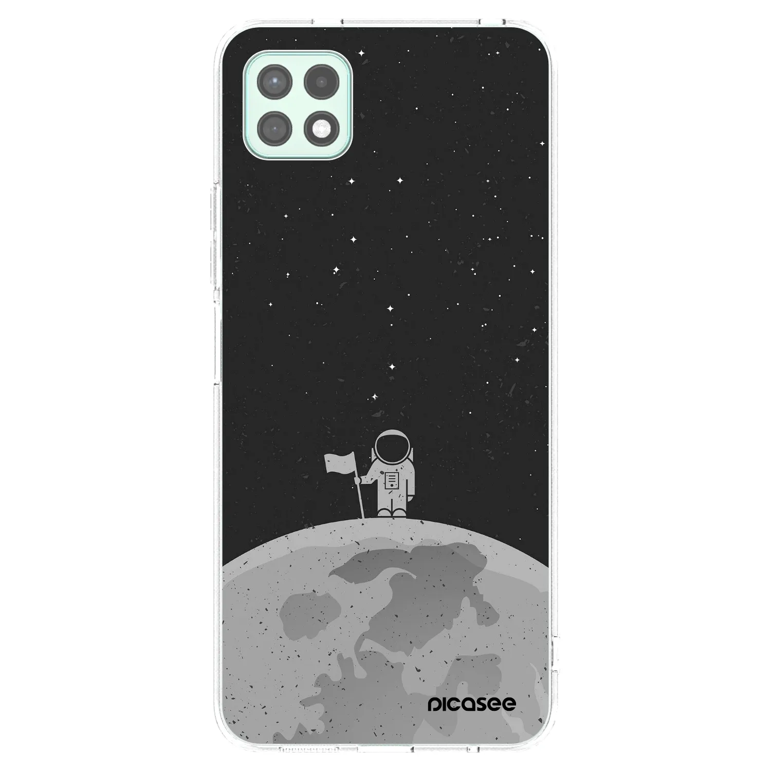 Picasee silikonska prozirna maskica za Samsung Galaxy A22 A226B 5G - Astronaut