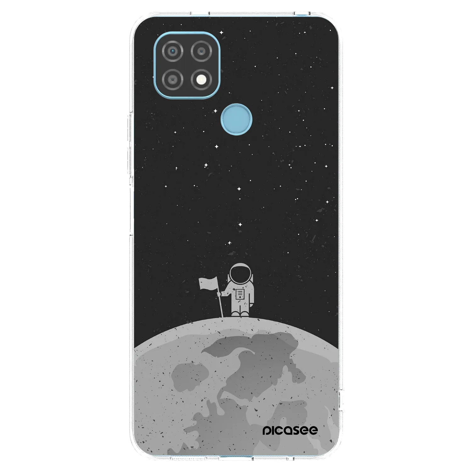 Picasee silikonska prozirna maskica za Realme C21 - Astronaut