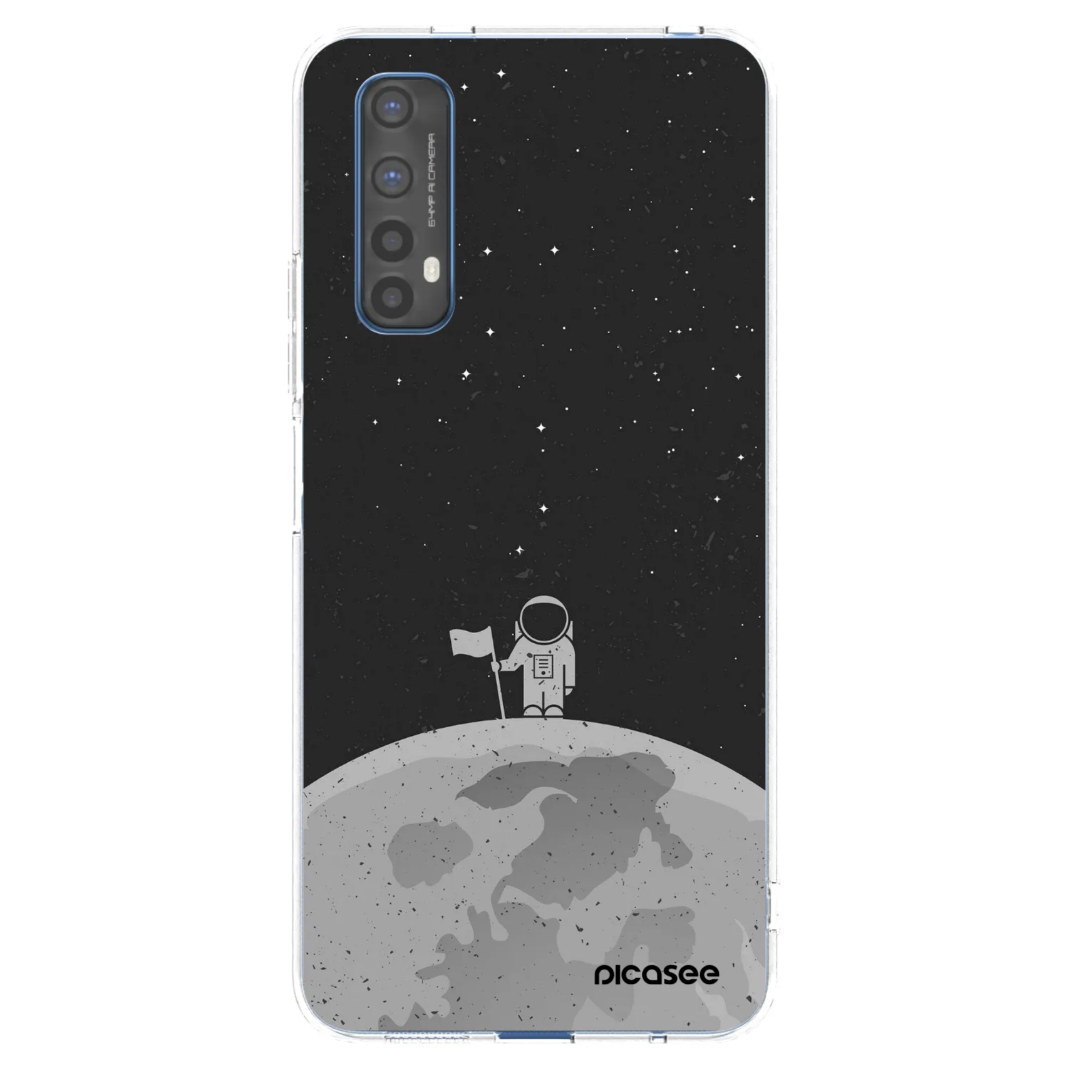 Picasee silikonska prozirna maskica za Realme 7 - Astronaut