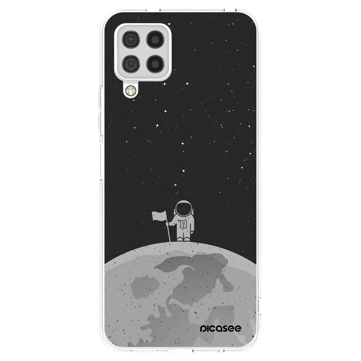 Picasee silikonska prozirna maskica za Samsung Galaxy A22 A225F 4G - Astronaut