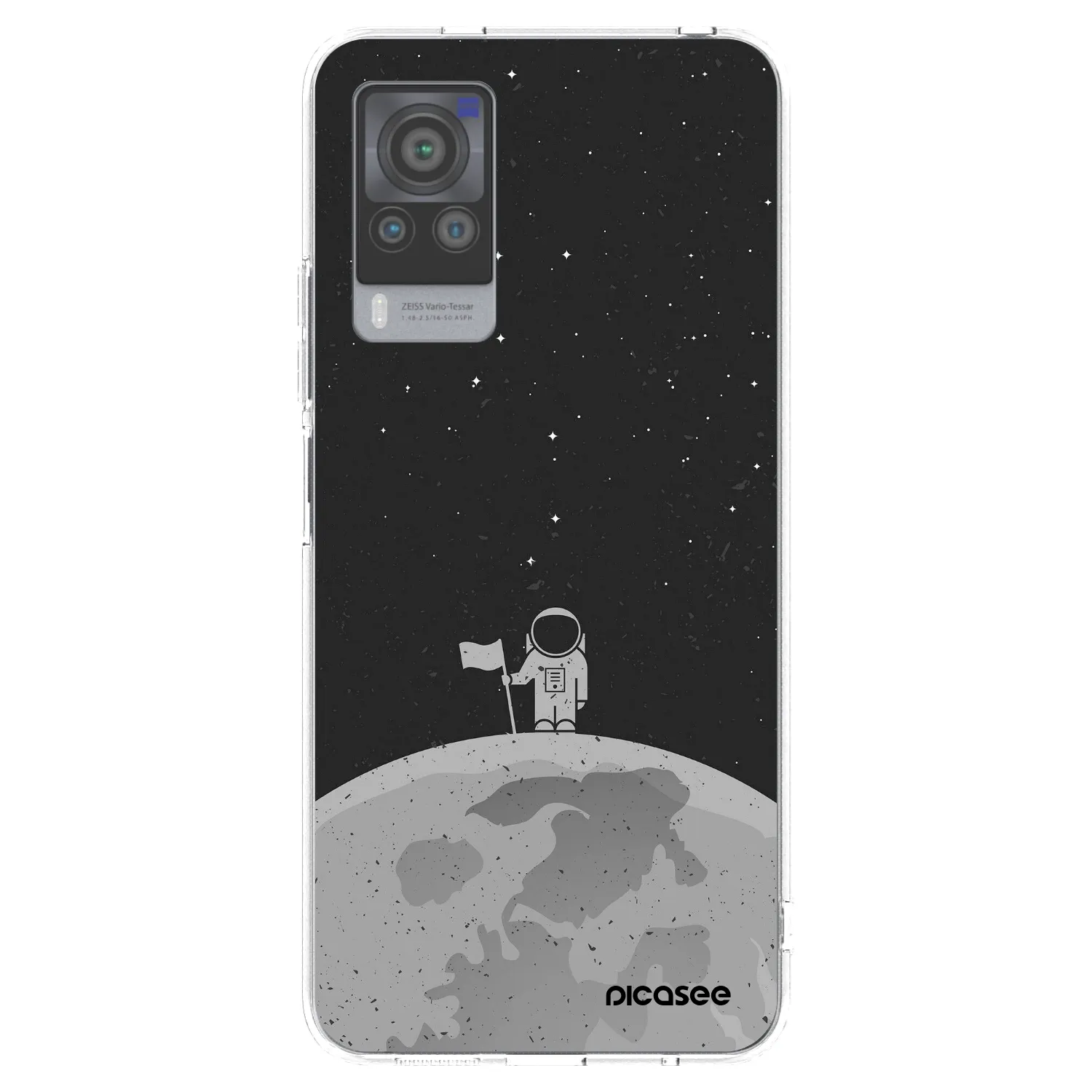 Picasee silikonska prozirna maskica za Vivo X60 Pro 5G - Astronaut