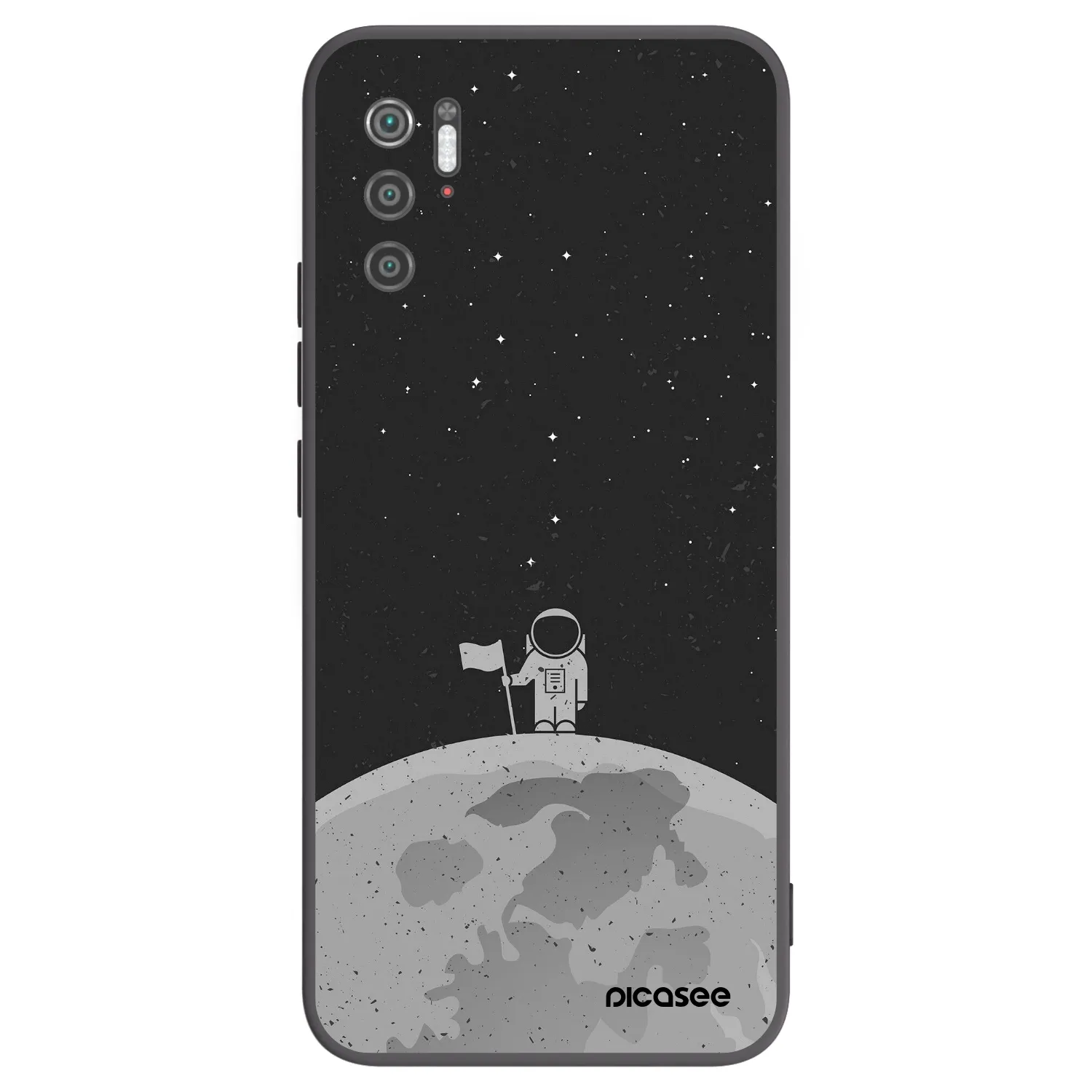 Picasee crna silikonska maskica za Xiaomi Poco M3 Pro 5G - Astronaut