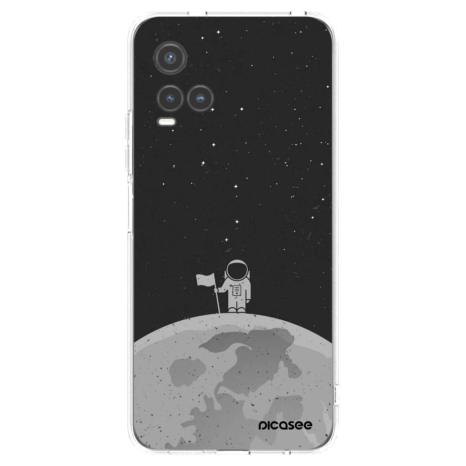 Picasee silikonska prozirna maskica za Vivo Y33s - Astronaut