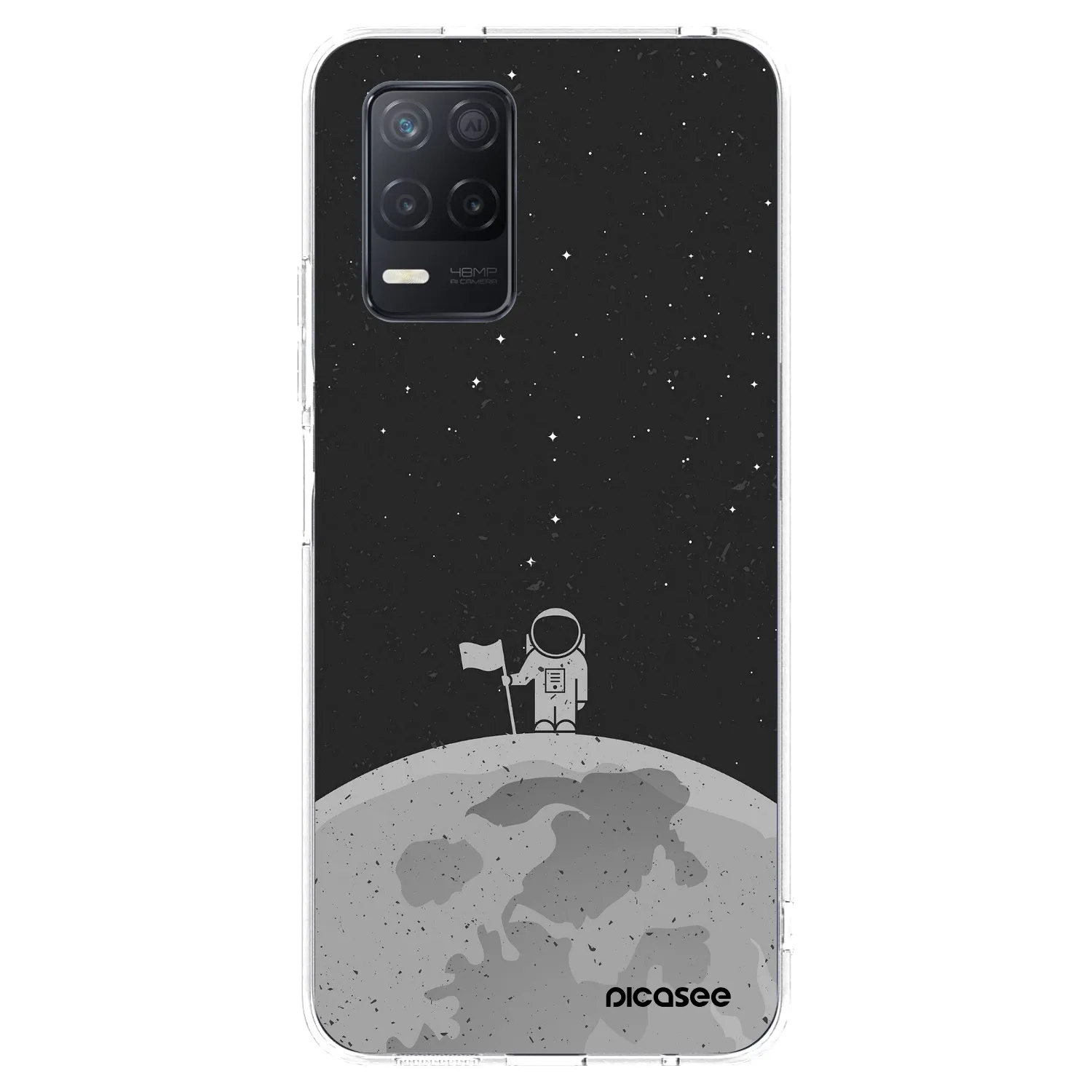 Picasee silikonska prozirna maskica za Realme 8 5G - Astronaut