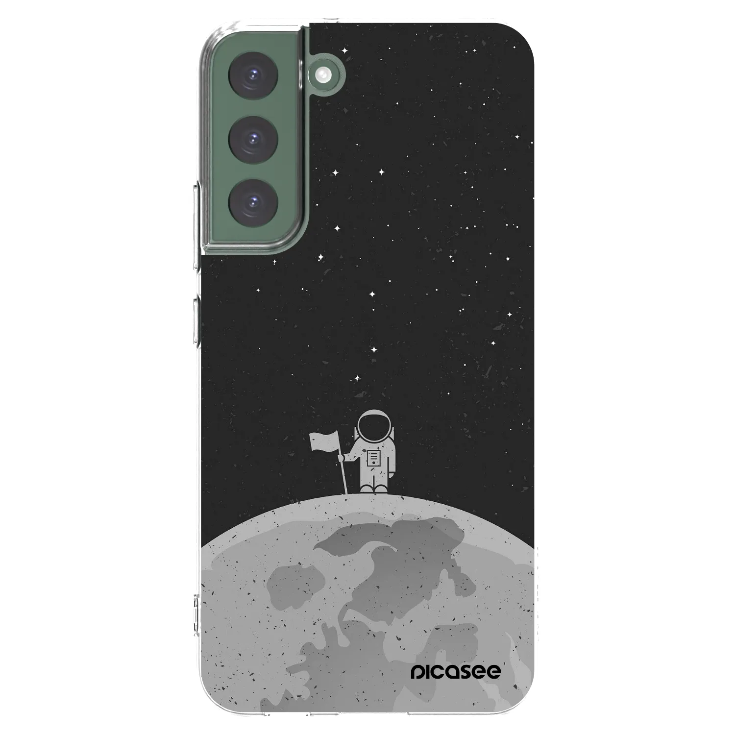 Picasee silikonska prozirna maskica za Samsung Galaxy S22+ 5G - Astronaut