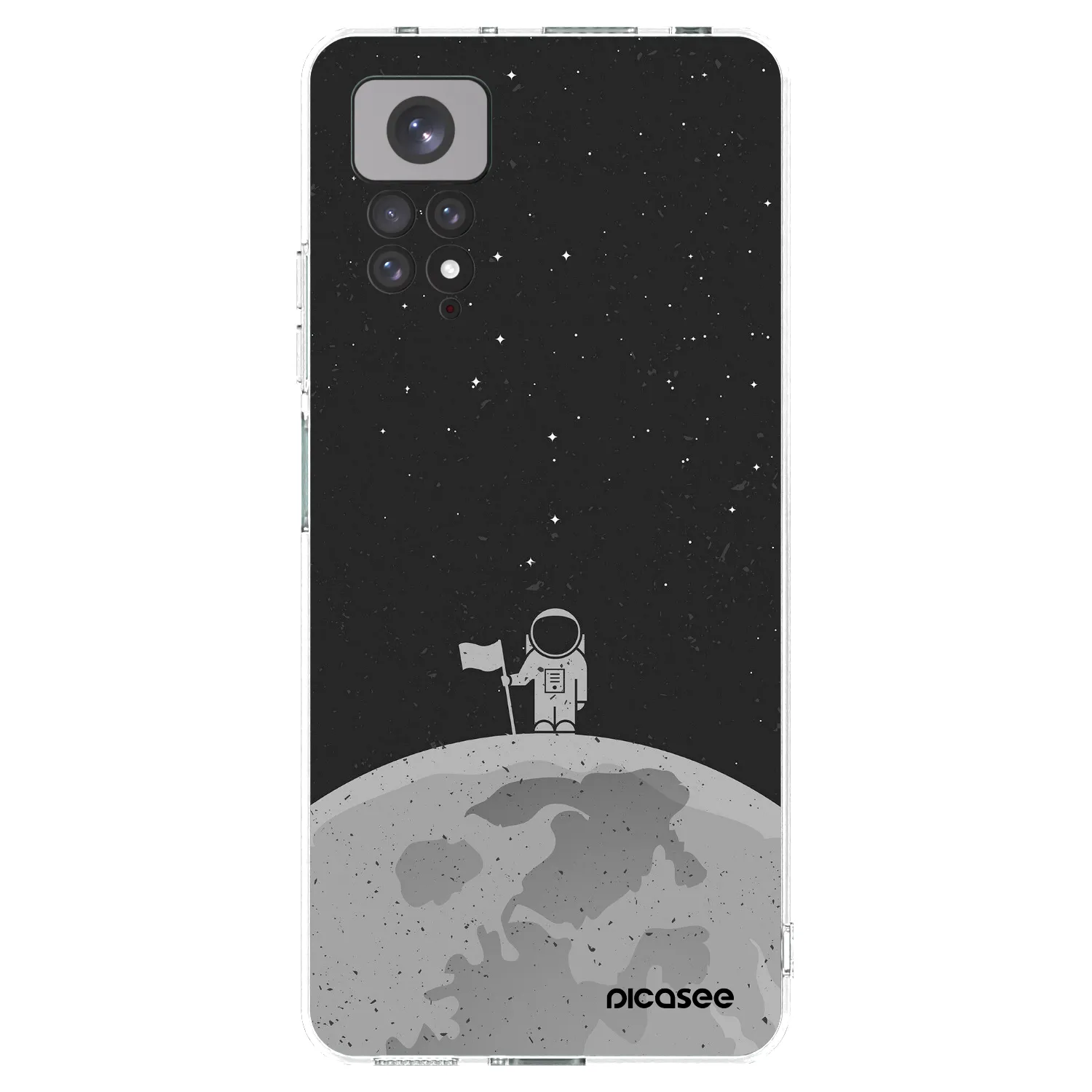 Picasee silikonska prozirna maskica za Xiaomi Redmi Note 11 - Astronaut