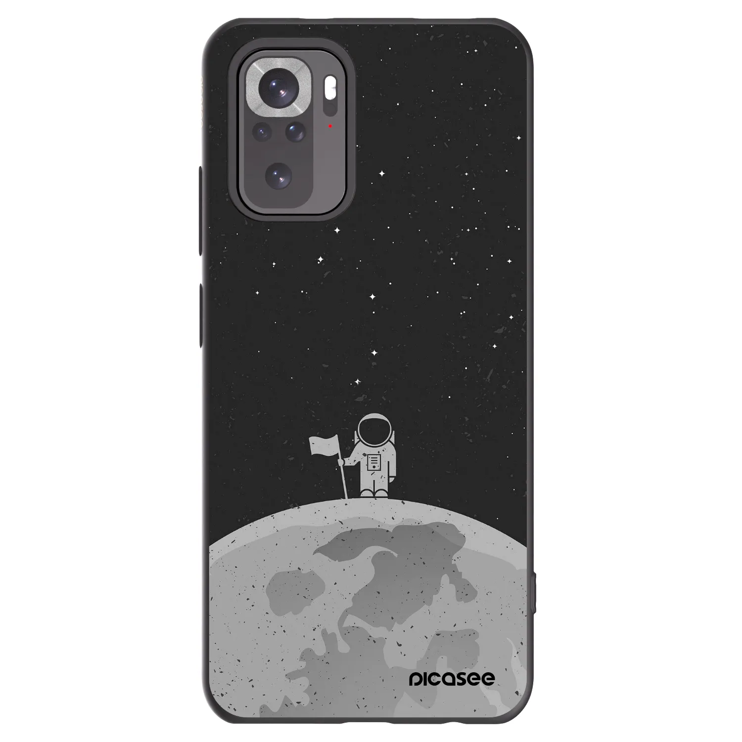 Picasee crna silikonska maskica za Xiaomi Redmi Note 11S 4G - Astronaut