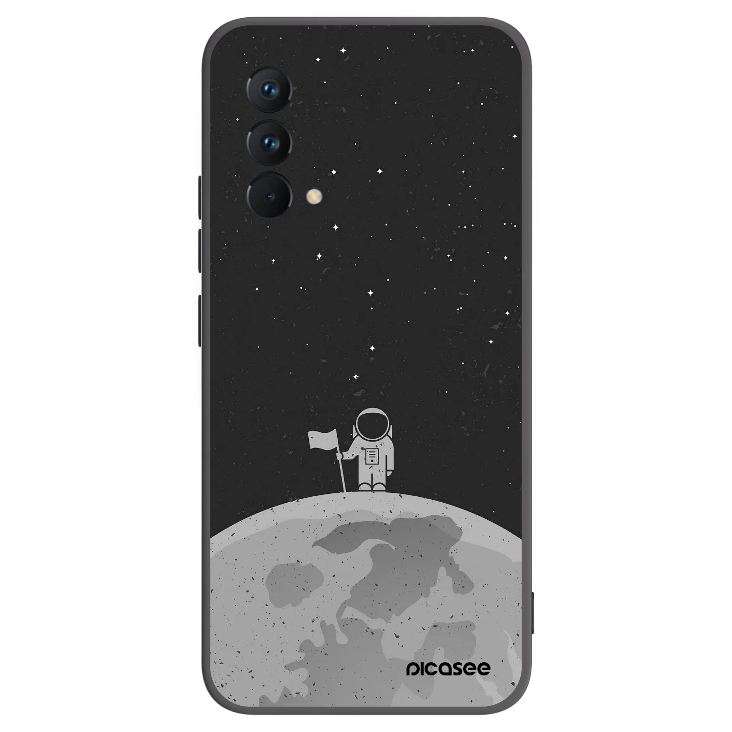 Picasee crna silikonska maskica za Realme GT Master Edition 5G - Astronaut