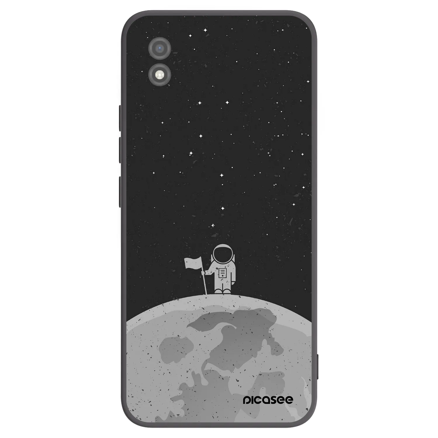 Picasee crna silikonska maskica za Realme C11 (2021) - Astronaut