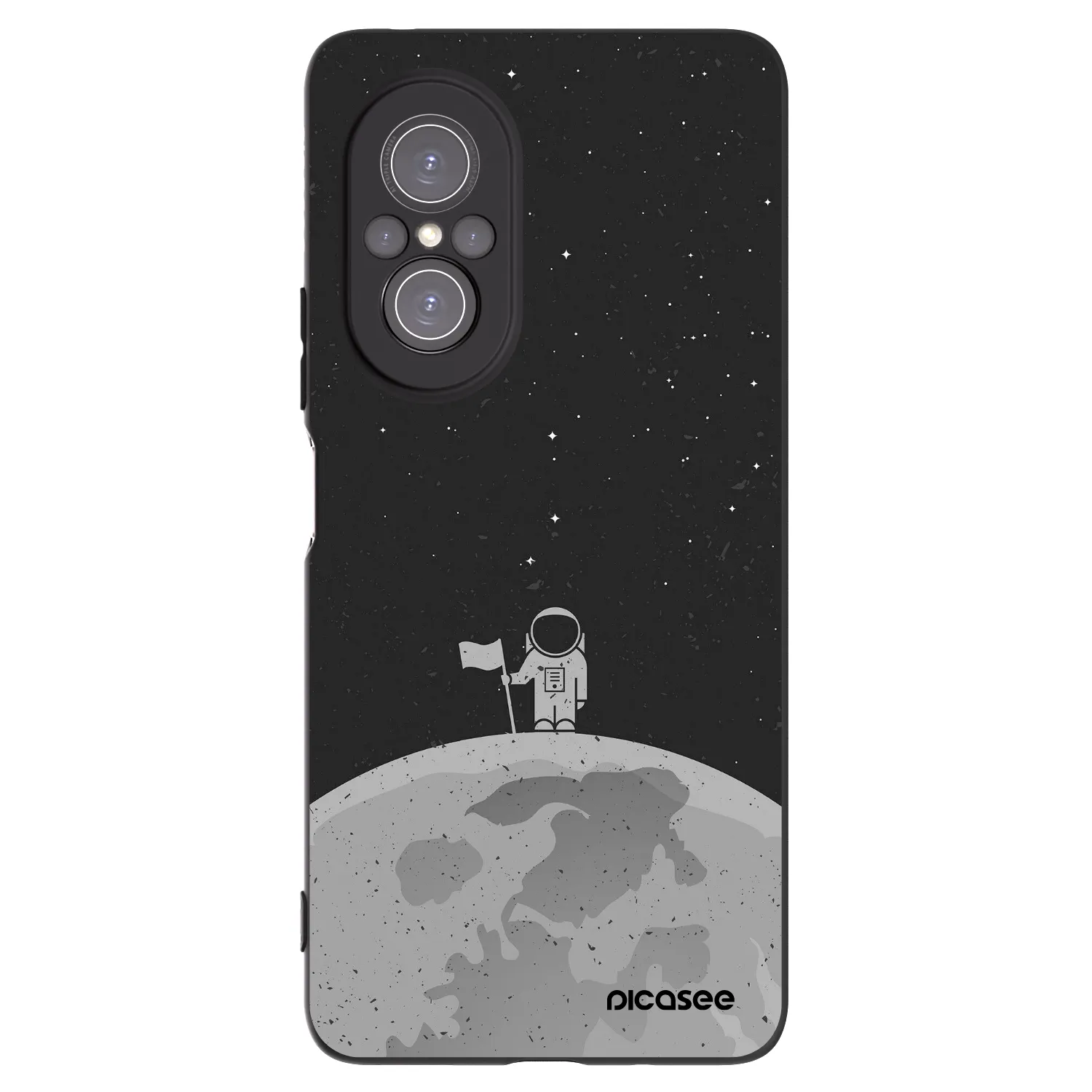 Picasee crna silikonska maskica za Huawei Nova 9 SE - Astronaut