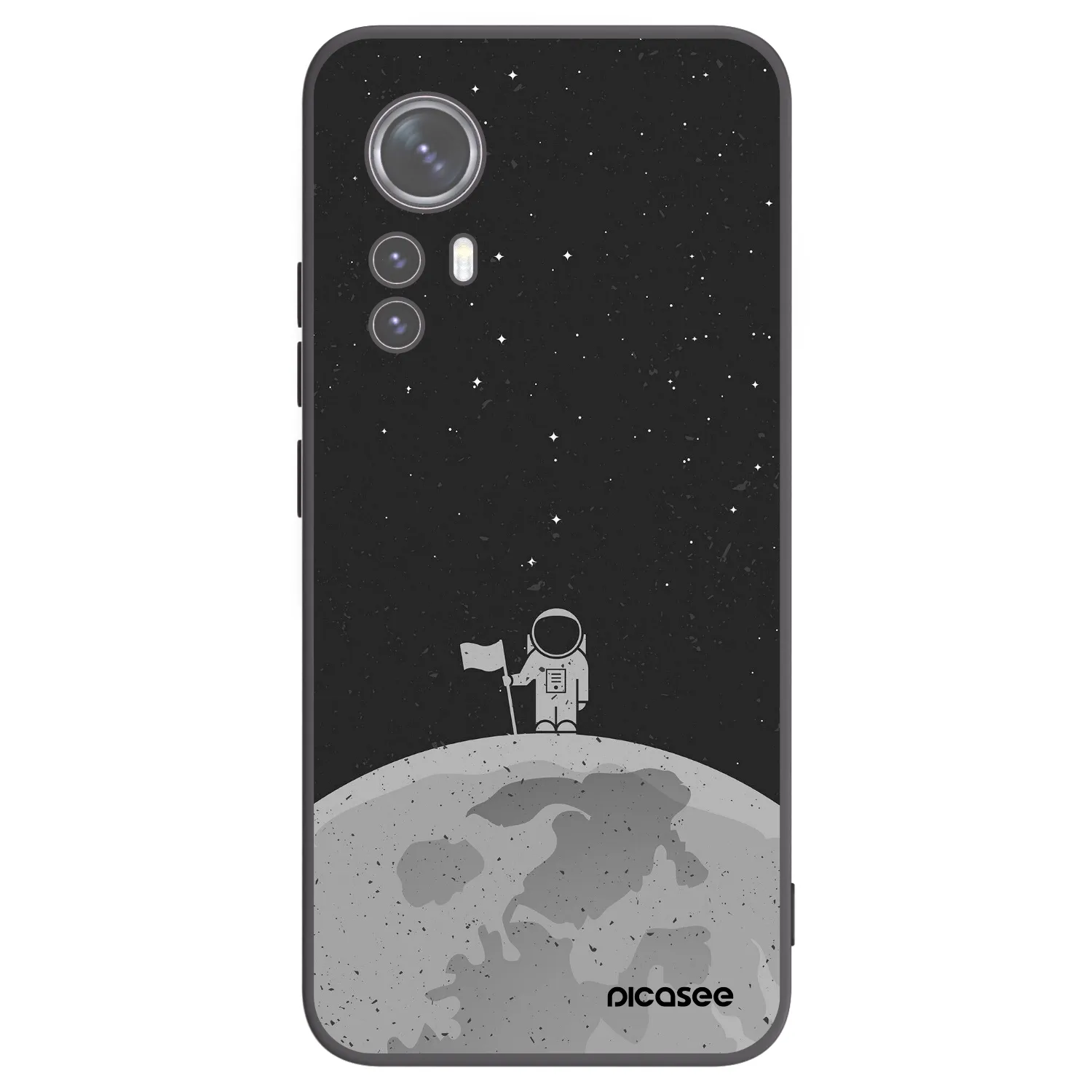 Picasee crna silikonska maskica za Xiaomi 12 - Astronaut