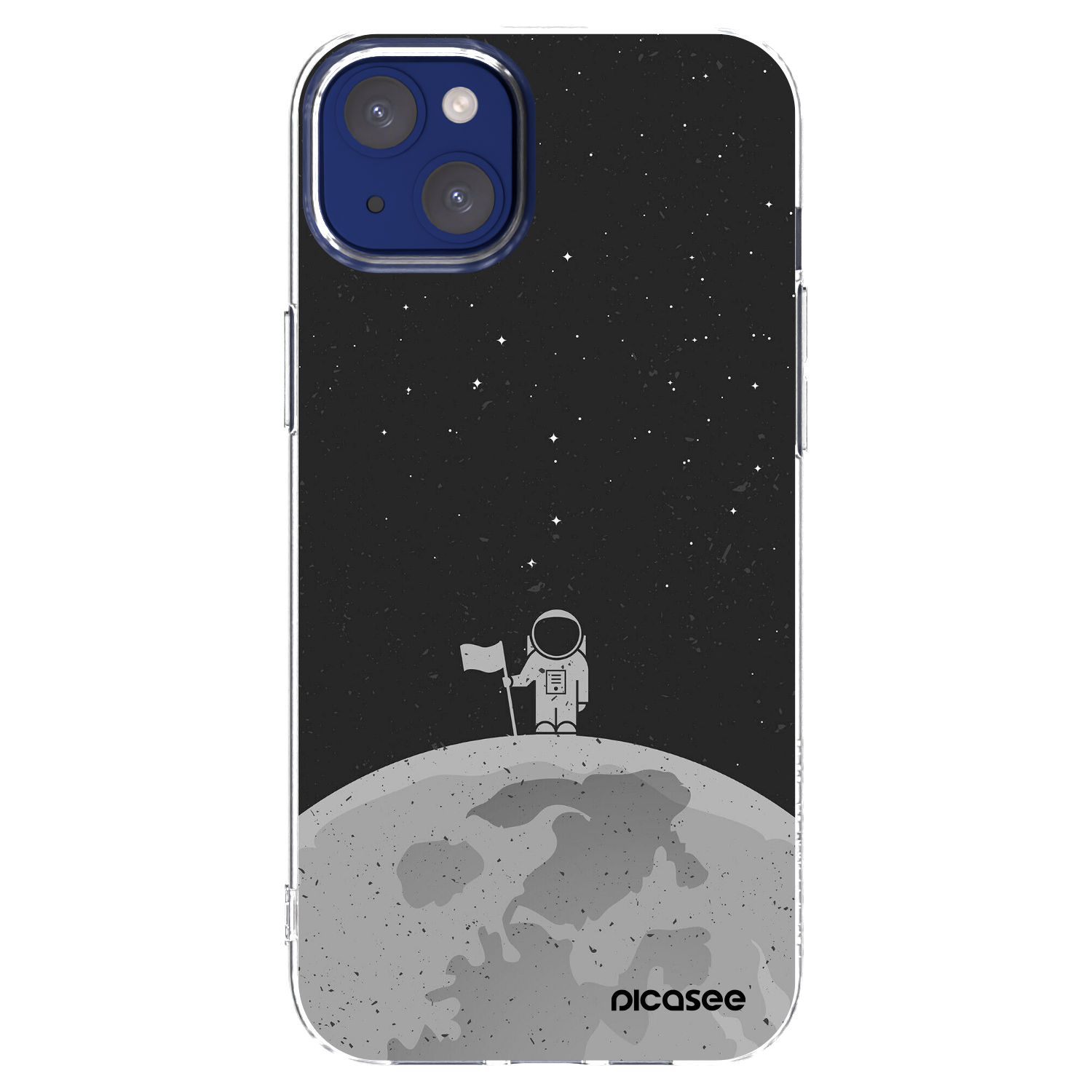 Picasee silikonska prozirna maskica za Apple iPhone 14 Plus - Astronaut